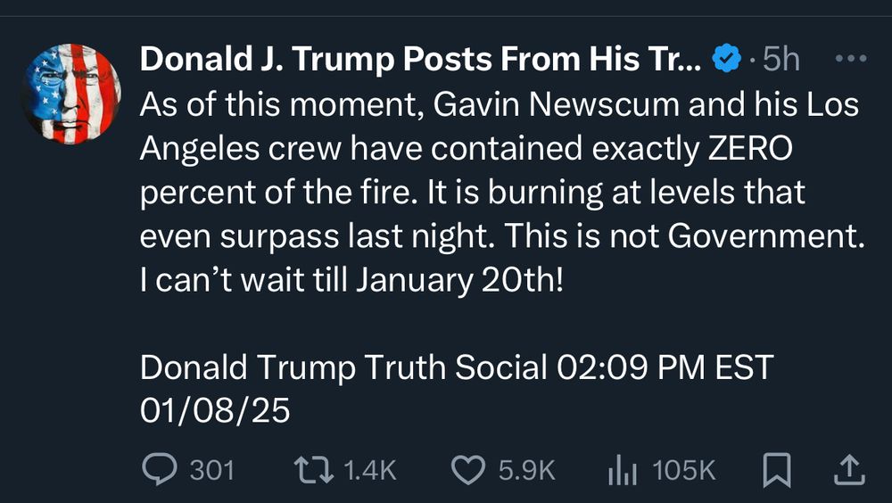 California Wildfires are because of Dems